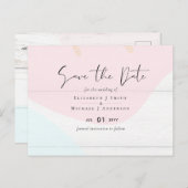 Scandinavische Japandi Modern Abstract Bruiloft Briefkaart (Voorkant / Achterkant)