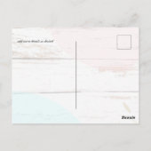 Scandinavische Japandi Modern Abstract Bruiloft Briefkaart (Achterkant)