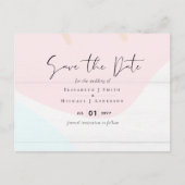 Scandinavische Japandi Modern Abstract Bruiloft Briefkaart (Voorkant)