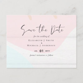 Scandinavische Japandi Modern Abstract Bruiloft Briefkaart