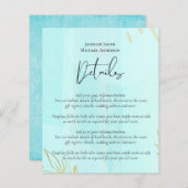 Scandinavische Japandi Moderne Abstracte Bruiloft (Voorkant / Achterkant)