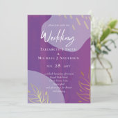 Scandinavische Japandi Moderne Abstracte Bruiloft (Staand voorkant)