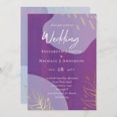 Scandinavische Japandi Moderne Abstracte Bruiloft (Voorkant / Achterkant)