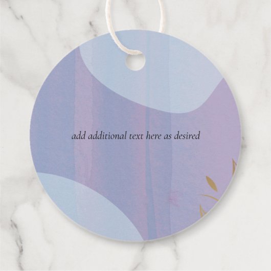 Scandinavische Japandi Moderne Abstracte Bruiloft Bedankjes Labels (Achterkant)