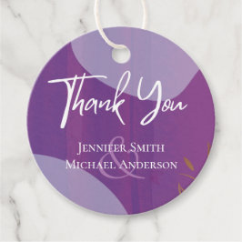 Scandinavische Japandi Moderne Abstracte Bruiloft Bedankjes Labels