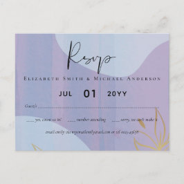 Scandinavische Japandi Moderne Abstracte Bruiloft Briefkaart