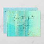 Scandinavische Japandi Moderne Abstracte Bruiloft Briefkaart (Voorkant / Achterkant)