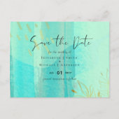 Scandinavische Japandi Moderne Abstracte Bruiloft Briefkaart (Voorkant)