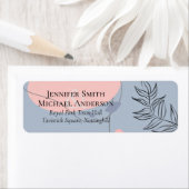 Scandinavische Japandi Moderne Abstracte Bruiloft Etiket (Insitu)