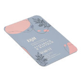 Scandinavische Japandi Moderne Abstracte Bruiloft Magneet (Rechterzijde)