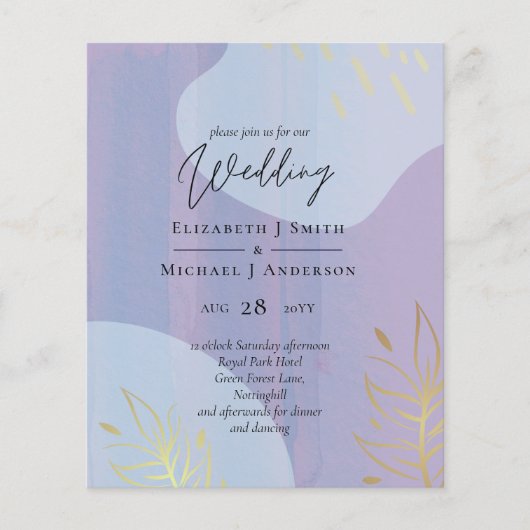 Scandinavische Japandi Moderne Abstracte Trouw (Voorkant)