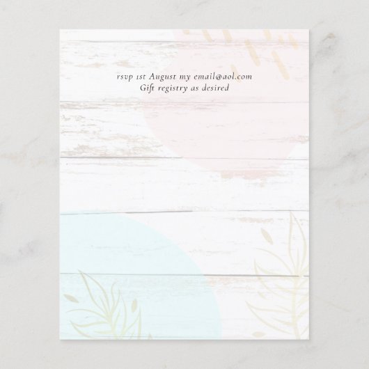 Scandinavische Japandi Moderne Abstracte Trouw (Achterkant)