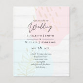 Scandinavische Japandi Moderne Abstracte Trouw (Voorkant)