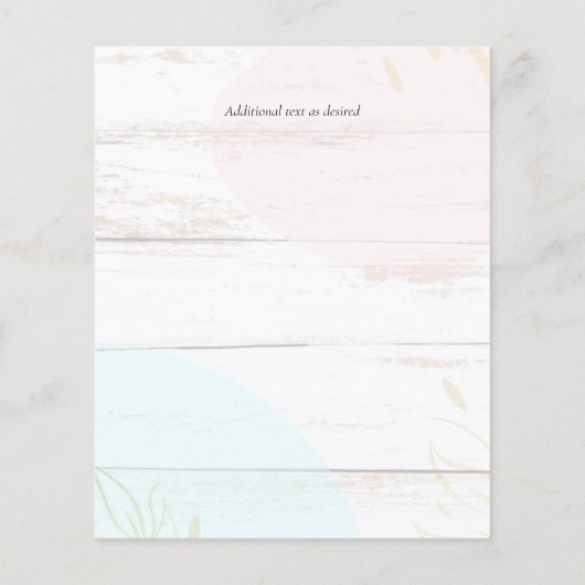 Scandinavische Japandi Moderne Abstracte Trouw (Achterkant)