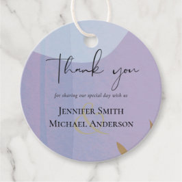 Scandinavische Japandi Moderne Abstracte Trouw Bedankjes Labels