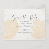 Scandinavische Japandi Moderne Abstracte Trouw Briefkaart (Voorkant)