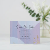 Scandinavische Japandi Moderne Abstracte Trouw Briefkaart (Staand voorkant)