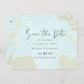 Scandinavische Japandi Moderne Abstracte Trouw Briefkaart (Voorkant / Achterkant)