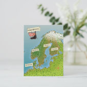 Scandinavische kaart (Staand voorkant)