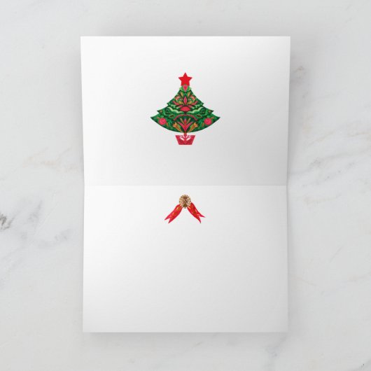 Scandinavische Kaart kerstboombomen (Binnen)