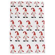 Scandinavische Kabouter Rood Wit Grijs Kerst Patro