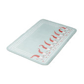 Scandinavische kabouters grillige kerstvakantie badmat (Gekanteld)