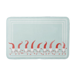 Scandinavische kabouters grillige kerstvakantie badmat