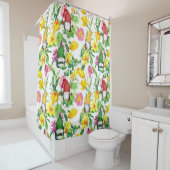 Scandinavische kabouters: voorjaarsbloesem waterve douchegordijn (In situ)