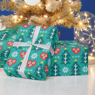 Scandinavische Kerst Cadeaupapier