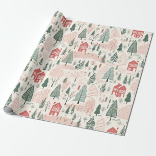 Scandinavische kerst cadeaupapier