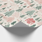 Scandinavische kerst cadeaupapier (Hoek)