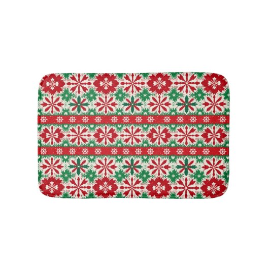 Scandinavische Kerst Fair Isle Editie 2 Badmat (Voorkant)