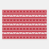 Scandinavische kerst inpakpapier vel (Voorkant 3)