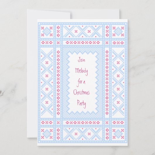 Scandinavische kerst kaart (Voorkant)