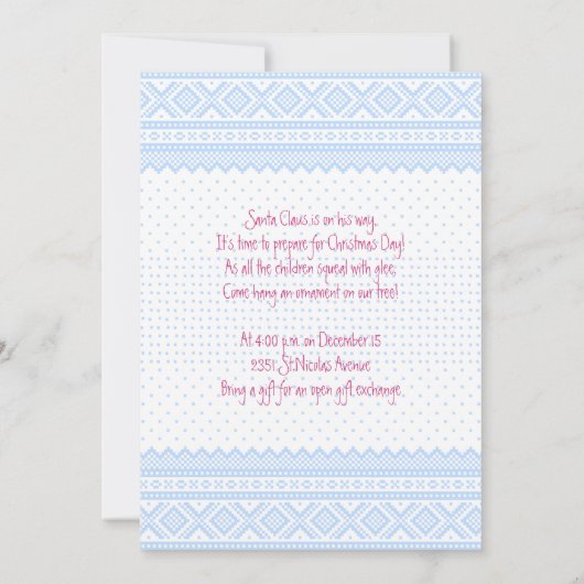 Scandinavische kerst kaart (Achterkant)