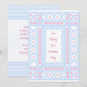 Scandinavische kerst kaart (Voorkant / Achterkant)