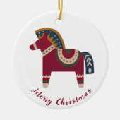 Scandinavische kerst keramisch ornament (Voorkant)