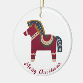 Scandinavische kerst keramisch ornament (Links)