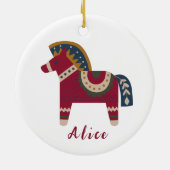 Scandinavische kerst keramisch ornament (Achterkant)