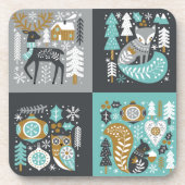 Scandinavische kerst | kerstset voor Onderzetter (Voorkant)