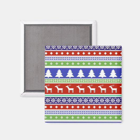 Scandinavische kerst magneet (Voorkant / Achterkant)