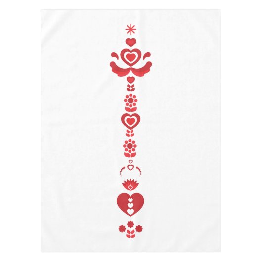 Scandinavische Kerst Moderne Patroon Tafelkleed (Voorkant)