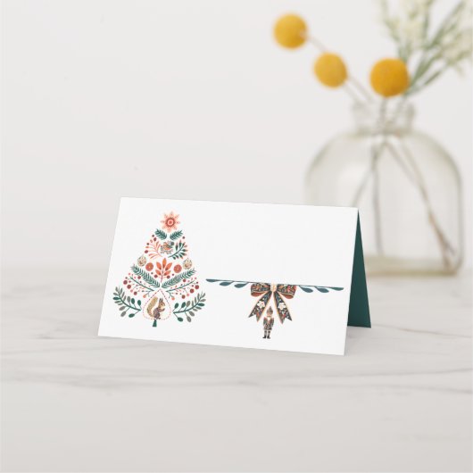 Scandinavische Kerst Plaatskaartje (Voorkant)