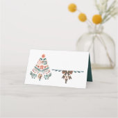 Scandinavische Kerst Plaatskaartje (Achterkant)