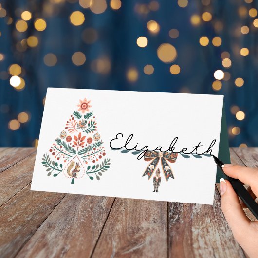 Scandinavische Kerst Plaatskaartje