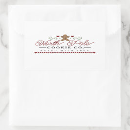 Scandinavische kerst rechthoekige sticker