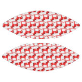 Scandinavische kerst schommelpaard patroon american football (Panelen)