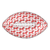 Scandinavische kerst schommelpaard patroon american football (Voorkant)