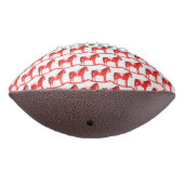 Scandinavische kerst schommelpaard patroon american football (Gedraaid 270)