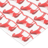 Scandinavische kerst schommelpaard patroon tafelkleed (Gekanteld)